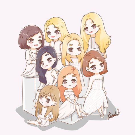 Friends Pictures Cartoon, Snsd Fanart, Chi Bi, Friends Pictures, Twice Fanart, Best Friends Cartoon, Korean Best Friends, Yoonmin Fanart, Friend Cartoon