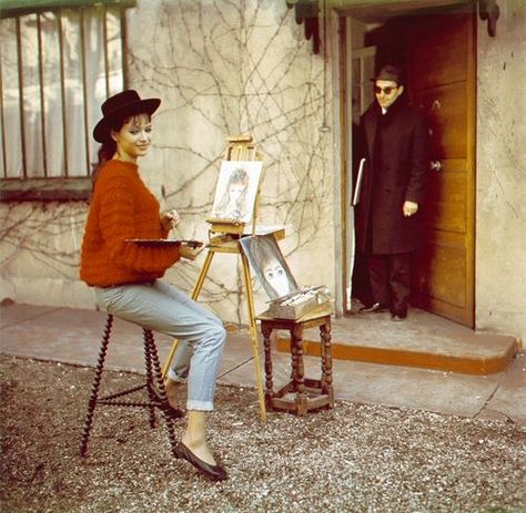 Anna Karina French New Wave, Anna Karina, Jean Luc Godard, French Cinema, Style Muse, Mode Inspo, 인물 사진, French Girl, New Wave