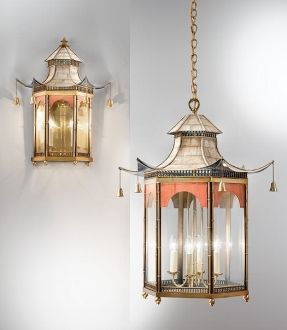 The Pagoda #lanterns, pictured, complement Chinoiserie-styled #wallpaper, fabrics and #furniture Pagoda Lantern, Pagoda Lanterns, Lampe Art Deco, Chinoiserie Style, Chinoiserie Chic, Asian Decor, Wall Lantern, Asian Inspired, Let There Be Light