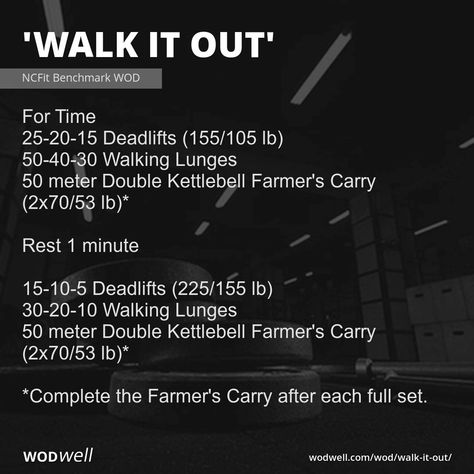 A recent share from CrossFit Games veteran Jason Khalipa's NC Fit. Their post said, "this isn't your average walk in the park." The first weight on the bar should be LIGHT. The second weight is intended to be moderate and will feel heavier once that fatigue sets in. Once you get to the round of 5, it's full speed ahead. Click for scaling options. At Home Wods Crossfit, Leg Wod Crossfit, Crossfit Leg Workout, Crossfit Legs, Wods Crossfit, Travel Workouts, Crossfit Workouts Wod, Pyramid Workout, Walking Lunges