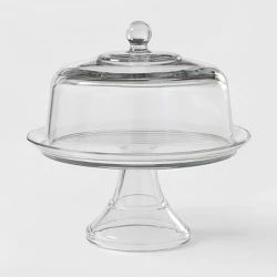 Target Glass, Glass Cake Dome, Milk Glass Cake Stand, Jar Collection, Round Cake Stand, Glass Things, Nespresso Vertuo, Tiered Server, Cake Stand With Dome