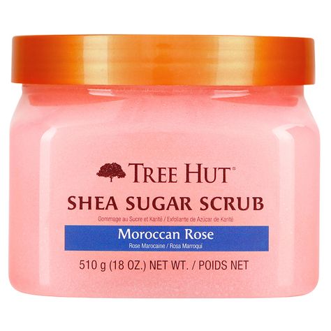 Tree Hut Moroccan Rose Shea Sugar Exfoliating and Hydrating Body Scrub, 18 oz. - Walmart.com Tree Hut Moroccan Rose, Shea Sugar Scrub, Best Body Scrub, Moroccan Rose, Moroccan Argan Oil, Exfoliating Body Scrub, Rose Trees, Sugar Body, Natural Exfoliant