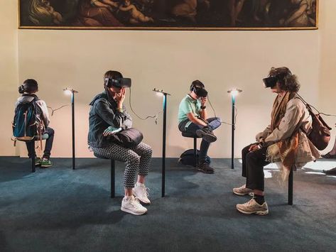 We are just breaking the surface on VR and a new way for people to meet and socialize. I am curious as to how long it will take before we are at the stage of Virtual Reality where the movie ready player one is a reality. #VR #Virtualreality #gaming #networking #VRworld #readyplayerone Virtual Reality Technology, Chateau Versailles, Vr Experience, Vr Headset, Virtual Fashion, Immersive Experience, Experience Design, Augmented Reality, Virtual World