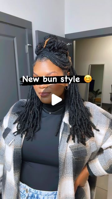 Swoop Locs Styles, Braided Loc Updo, Natural Twist Styles, Long Loc Styles, Dreadlocks Hair Care, Swoop Bangs, Loc Updo, Dreadlock Style, Bun Styles