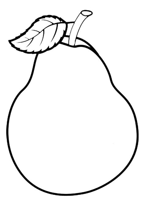 Pear Coloring Pages to print Pear Coloring Page, Outline Pictures, Pear Art, Fruit Coloring Pages, Outline Images, Job Ideas, Preschool Education, Art Activities For Kids, Outline Drawings