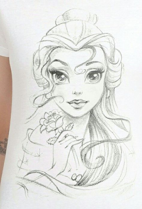 Disney Art Drawings Princesses Sketches, Disney Princess Sketches Pencil, Disney Princess Sketches, Disney Character Sketches, Princess Sketches, Easy Disney Drawings, Disney Canvas, Disney Drawings Sketches, Cute Disney Drawings