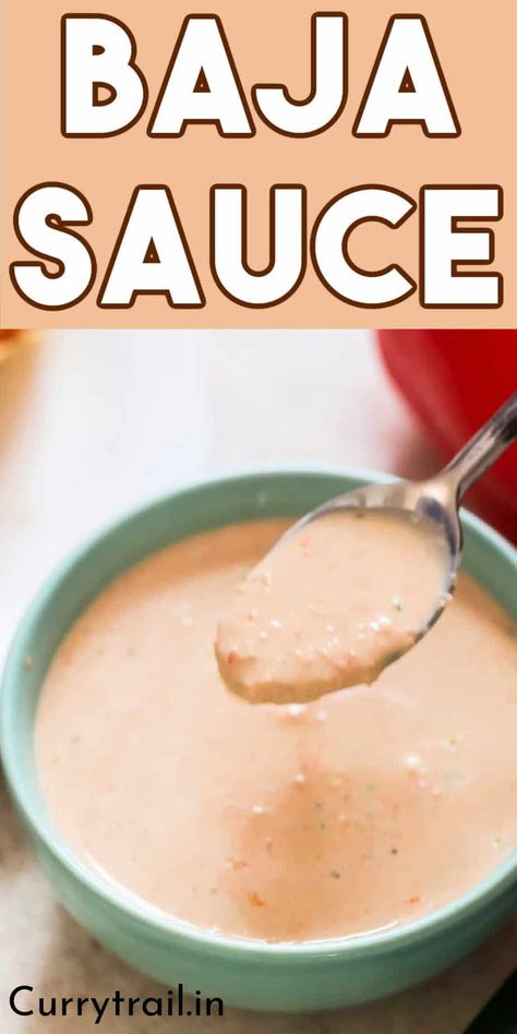 baja sauce Baja Shrimp Tacos Sauces, Baja Sauce Recipe, Taco Bell Baja Sauce, Crispy Shrimp Tacos, Baja Shrimp Tacos, Tacos Fish, Baja Sauce, Taco Bell Sauce, Adobe Sauce