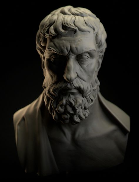 Epicurus Roman Statue, Roman Sculpture, Face Reference, Zbrush, Picture Quotes, Sculpture Art, Philosophy, Visual Art, To Look