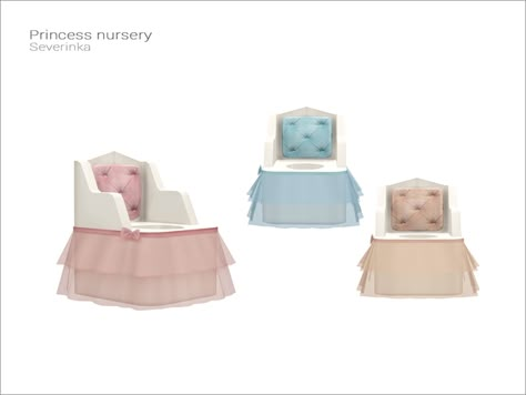 Toddler Potty, Sims Baby, Die Sims 4, Princess Nursery, Cc Furniture, Sims 4 Bedroom, Sims 4 Clutter, Sims 4 Children, Sims 4 Expansions