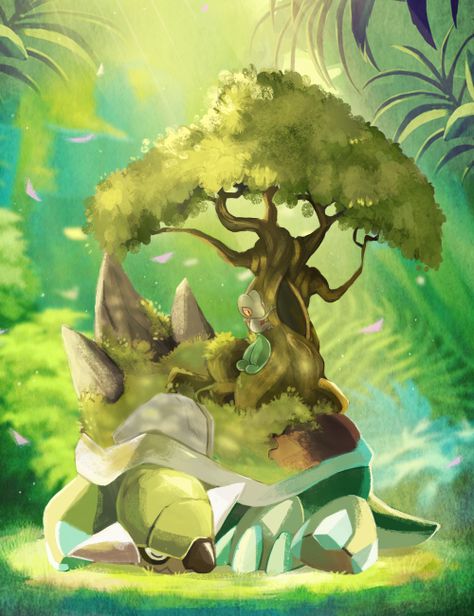 melankolilotti: Pokemon December 2016 challenge 22/31  My... Plant Pokemon, Pokemon Live, Grass Type Pokemon, Pokémon Diamond And Pearl, Pokémon Diamond, Pokemon Starters, Plant House, Wild Pokemon, Type Pokemon