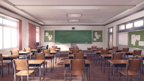 Backgrounds | Doki Doki Literature Club Wiki | Fandom Japanese Classroom, Michael In The Bathroom, Classroom Background, Space Classroom, Acts 1, Doki Doki Literature Club, Simple Character, Storage Closet, 1% Wallpaper