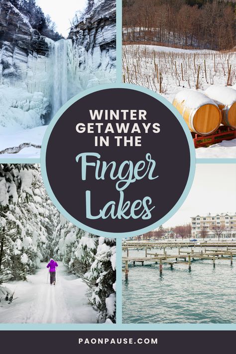 When planning a winter getaway to New York's Finger Lakes Region, there are so many things to do. Enjoy some fun in the snow with countless opportunities for hiking, downhill and cross-country skiing, snowshoeing, ice fishing and sledding. Take in art and culture in the lovely Finger Lakes towns like Ithaca and Watkins Glen. Or visit local wineries for special winter events. Here is our complete guide to the best things to do and places to stay in the Finger Lakes Region! Finger Lakes New York, Canandaigua Lake, Finger Lakes Ny, Winter Getaways, Sledding Hill, Keuka Lake, Fun In The Snow, Seneca Lake, Fall Road Trip