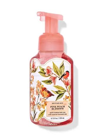 Pink Peach Blossom Gentle Foaming Hand Soap | Bath & Body Works Hand Soaps, Antibacterial Soap, Foam Soap, Peach Blossom, Foaming Hand Soap, Peach Blossoms, Pink Peach, Smells Amazing, Fragrance Notes