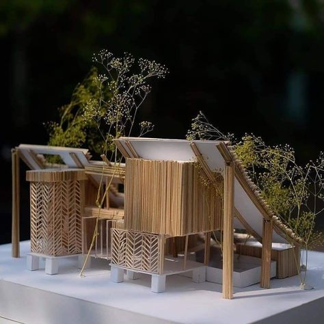 Architecture Design Presentation, Bamboo Architecture, Pavilion Design, Conceptual Architecture, Architecture Concept Diagram, Architecture Design Sketch, Architecture Model House, Architecture Model Making, Architecture Concept Drawings