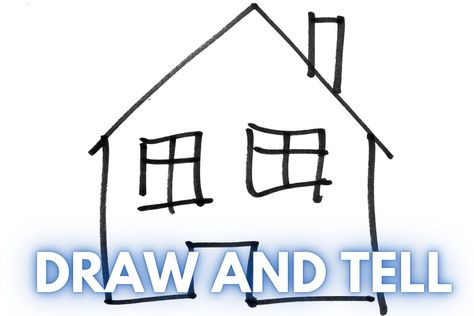 9 Easy Draw and Tell Stories Examples [with Videos] | International Storyteller Draw A Story Kindergarten, Draw And Tell Stories Preschool, Draw And Tell Stories, Grandma Ideas, Scary Sounds, Easy Draw, Stories For Children, Story Drawing, Animal Rabbit