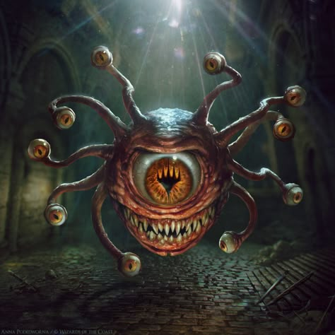 Dnd Beholder Art, Beholder Miniature, Anna Podedworna, Beholder Dungeons And Dragons, Beholder Dnd, Beholder Art, She Kills Monsters, Dnd Creatures, Mega Pokemon