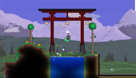 Terraria Japanese, Terraria Party, Terraria House Ideas, Terraria House Design, Japanese Style House, Minecraft Drawings, Pocket Game, Bohemian House, Terraria