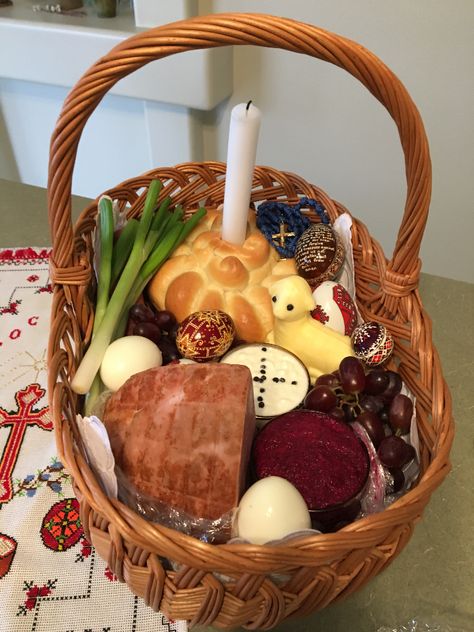 Pascha Basket, Polish Easter Traditions, Polish Easter, Church Inspiration, Nourishing Traditions, Resurrection Sunday, Easter Bread, Ukrainian Recipes, Christmas Lunch