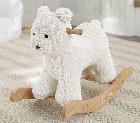 Sherpa Bear Rocker | Pottery Barn Kids Elephant Rocker, Baby Boy Elephant Nursery, Vespa Px 125, Gender Neutral Nursery Design, Nursery Design Neutral, Nursery Rocker, Vespa Gts, Vespa Scooter, Piaggio Vespa