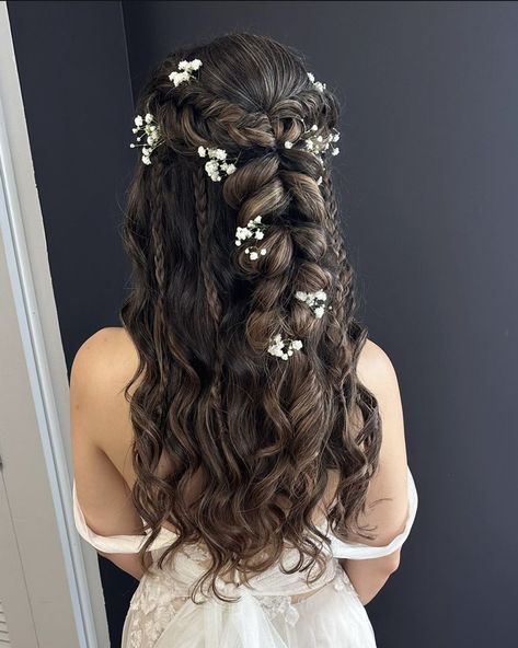 Wedding Hair Long, Braided Wedding Hair, Half Up Half Down Wedding Hair, Half Up Half Down Wedding, Hartford Ct, Wedding Hair Down, Braided Hairstyles For Wedding, Wedding Hairstyle, Haircuts For Long Hair