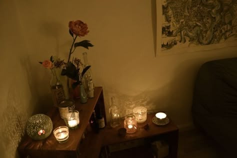 Candle Bedroom, Table With Flowers, Ocean Tropical, A Quiet Life, Uni Room, Summer Nature, Dreamy Room, Quiet Life, In My Room