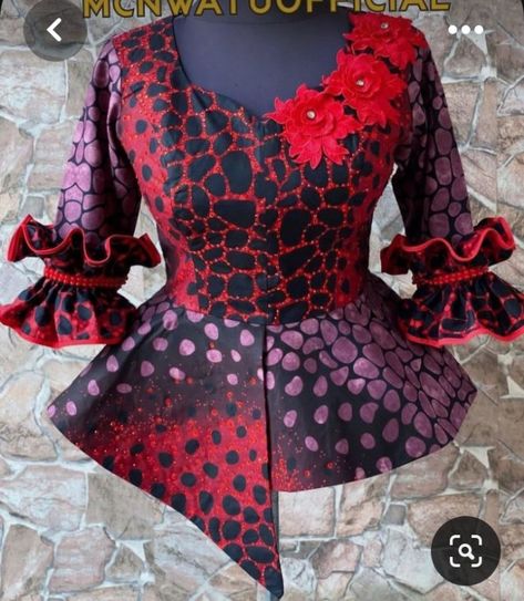 African Traditional Blouse Designs, Peplum Ankara, Traditional African Clothing, Long African Dresses, Latest Model Blouse Designs, African Print Dress Ankara, Short African Dresses, Best African Dresses, Afrikaanse Mode