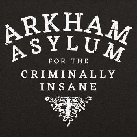 Arkham Asylum Tattoo, Arkham Asylum Game, Asylum Tattoo, Joker Arkham, Arkham Games, Arkham City, Arkham Asylum, Movie Tees, Rock Groups