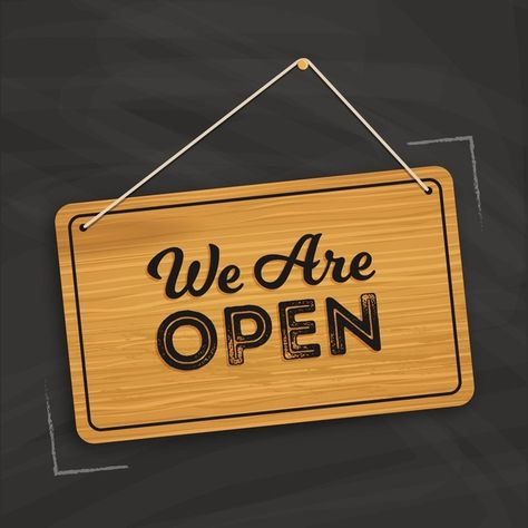 We are open sign concept | Free Vector #Freepik #freevector #business #shop #sign #welcome Open For Business Sign, We're Open Sign, Business Sign Design, Now Open Sign, We Are Open Sign, Support Small Business Quotes, We're Open For Business, Logo Online Shop, Open Sign