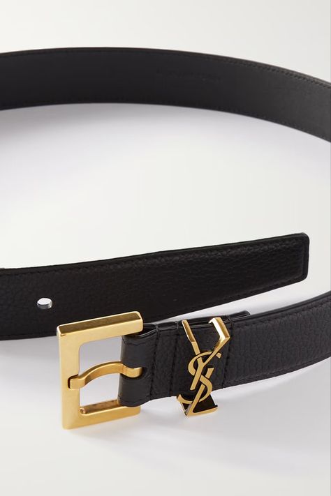 Simple black belt, simple black designer belt, designer belt, designer belt trend, #frenchgirlstyle Luxury Belts Women, Ysl Clothes, Saint Laurent Belt, Ysl Belt, Designer Belts For Women, Money Belt, Luxury Belts, French Girl Style, Designer Belt