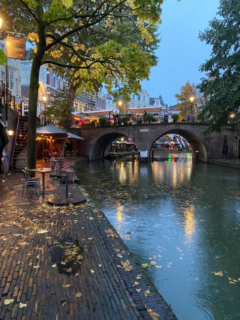 Utrecht Netherlands Aesthetic, Netherlands Astethic, Netherland Aesthetic, Utrecht Aesthetic, Autumn Netherlands, Autumn In Europe, Netherlands Utrecht, Netherlands Aesthetic, Rainy Autumn Day