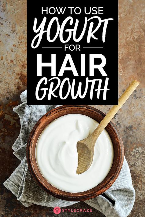 Yogurt For Hair, Yogurt Hair Mask, Hair Mask Recipe, Thick Hair Remedies, Hair Overnight, Coconut Oil For Hair, Oil Hair Mask, Coconut Oil Hair Mask, Hair Mask For Growth