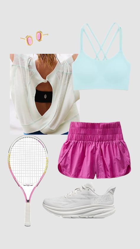 Cute Athletic Outfits For Summer, Preppy Workout Outfit, Preppy Workout, Tennis Fits, Cute Athletic Outfits, Cute Highschool Outfits, School Preppy, Nyc Fits, Slay Outfits