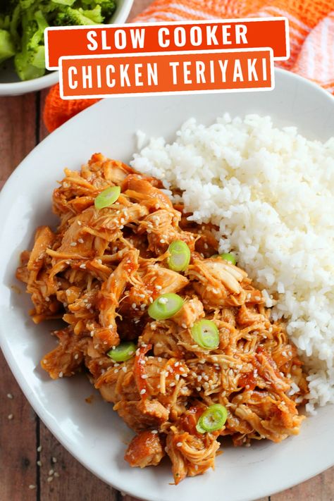 Slow Cooker Chicken Teriyaki, Crockpot Teriyaki Chicken, Crockpot Teriyaki, Teriyaki Chicken Crock Pot, Slow Cooker Teriyaki Chicken, Teriyaki Recipe, Slow Cooker Teriyaki, Chicken Teriyaki, Simple Chicken