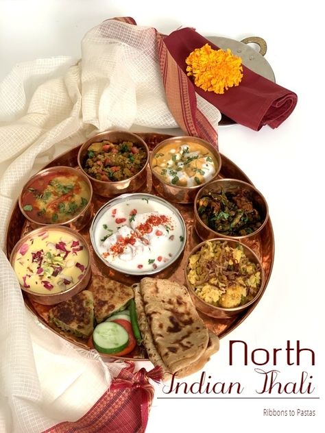 North Indian Thali Vegetarian, Indian Thali Recipe, Indian Thali Vegetarian, Veg Thali Indian, North Indian Thali, Thali Ideas, Cooking Aesthetics, Food Thali, Shahi Paneer Recipe