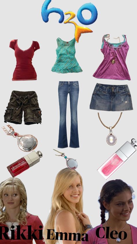 Cleo From H2o Outfits, H2o Fashion Cleo, H20 Mako Mermaids, Cleo Setori Clothes, H2o Just Add Water Halloween Costumes, H2o Just Add Water Outfits Rikki, H2p Just Add Water Outfits, Cleo H2o Aesthetic Outfits, H2o Mermaids Outfits