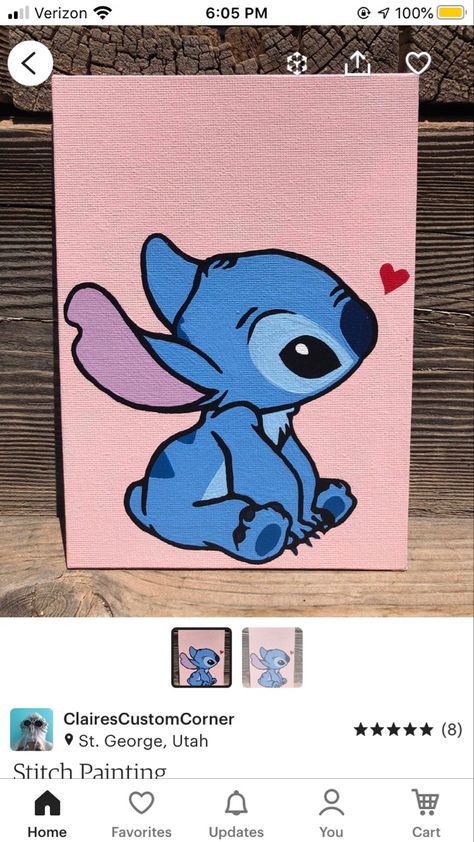 Painting Ideas On Canvas Stitch, Stitch Painting Canvases Easy, Stitch Acrylic Painting, Stitch Canvas Painting, Stitch Paintings, Couples Canvas Painting, Stitch Painting, Cute Easy Paintings, Lilo And Stitch Drawings