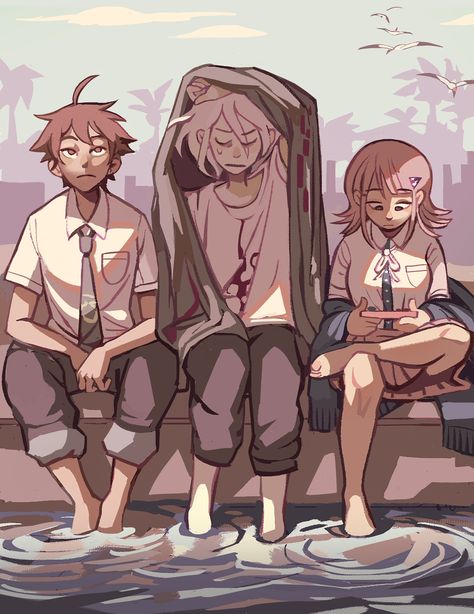 yeehaw on Twitter: "old thing i had painted over… " Danganronpa Funny, Danganronpa 1, Danganronpa Memes, Ochako Uraraka, Nagito Komaeda, Danganronpa 3, Danganronpa Characters, South Park, Danganronpa