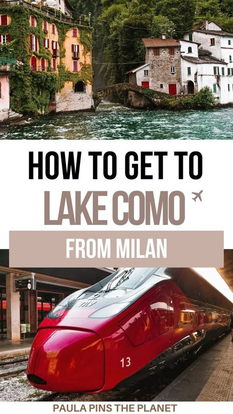 Lake Como by train from Milan Lake Como In Winter, Milan To Lake Como, Milan Travel Guide, Milan Italy Travel, Milan Travel, Best Places In Europe, Comer See, Como Italy, Lake Como Italy