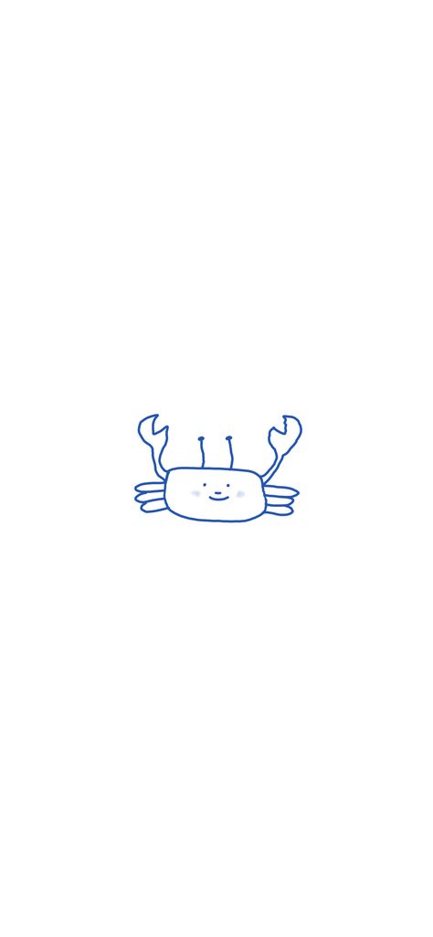 #minimalist #cute #phonewallpaper #crab #illustration #drawing Crab Aesthetic, Crab Doodle, Crab Wallpaper, Crab Drawing, Crab Illustration, Drawing Wallpaper, St Nicolas, Illustration Drawing, Inspire Me