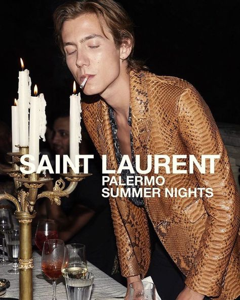 Palermo Summer Night Teaser (Yves Saint Laurent) Standard Hotel, Party Photoshoot, Group Project, Style Rock, Story Templates, Soho House, Event Food, Satin Shirt, Fashion Advertising