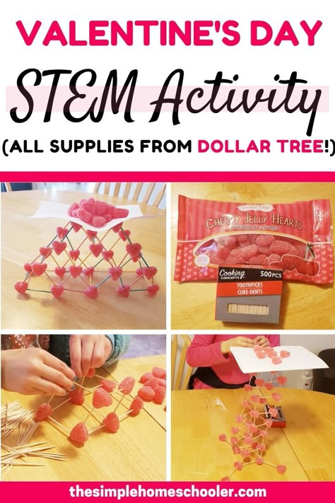 Valentine Stem Activities, Valentine Stem, Classroom Valentines Party, Valentines Class Party, Valentine's Day Party Games, February Crafts, Valentines Games, Class Valentines, Stem Challenge