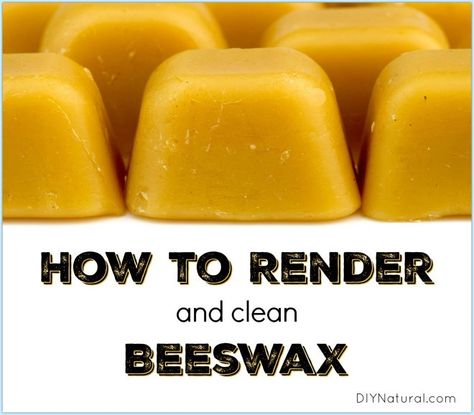 How to Render Beeswax Clean Beeswax Recipes, Homemade Toilet Cleaner, How To Render, Beekeeping For Beginners, Raising Bees, Clean Baking Pans, Make Candles, Cleaning Painted Walls, Easy Cleaning Hacks