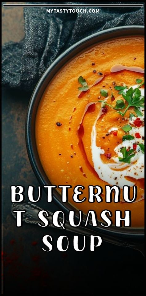 I absolutely love this creamy butternut squash soup! It’s rich, comforting, and the perfect dish for chilly days. I topped it off with a swirl of sour cream and some fresh herbs, adding a burst of flavor that complements the warm, earthy squash. It’s not just delicious but also super easy to make. Trust me, you'll want to cozy up with a bowl of this goodness! Christmas Dinner Soup, Christmas Soup Recipes, Squash Soup Recipe Easy, Squash Soup Recipes, Dinner Soup Recipes, Holiday Soups, Christmas Soup, Frozen Butternut Squash, Butternut Squash Soup Recipe