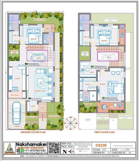 North East Facing House Plan, East Facing House Plan, 30x40 House Plans, Two Story House Design, Indian House Plans, Little House Plans, Affordable House Plans, Two Story House, Residential Building Design