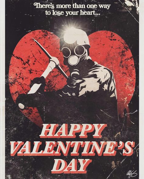 Harry Warden Fanart, Scary Valentine, Harry Warden, Valentine Horror, Valentines Movies, Valentine Poster, Valentines Surprise, Horror Drawing, Horror Party