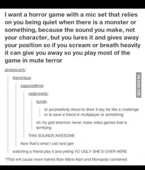 Best idea ever ? Zombie Game, Quiet Place, Funny Tumblr Posts, What’s Going On, Funny Pins, Infj, Tumblr Funny, Tumblr Posts, Funny Posts