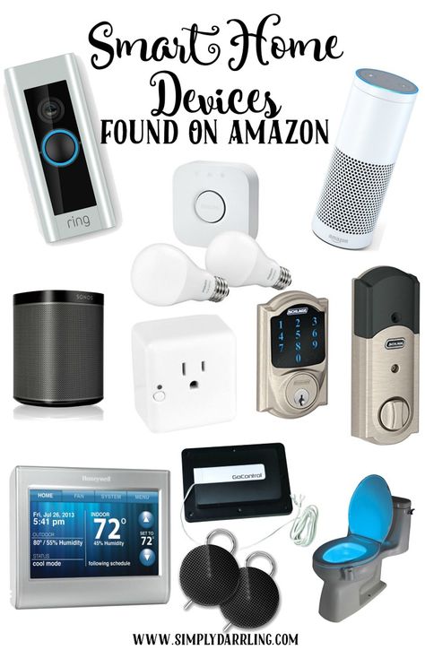 Make sure you have the smartest smart home on the block.  Check out these Internet of Things (IoT) devices that you can pick up from Amazon! Smart Home Ideas, Best Smart Home, Smart Home Devices, Home Devices, Home Automation System, Smart Home Security, Smart Home Automation, Security Tips, Internet Of Things