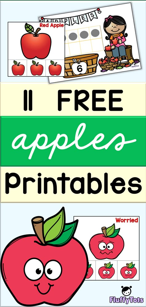 Apple Themed Preschool Centers, Apples Math Activities Preschool, Apple Activities Kindergarten Free, Apple Theme Lesson Plans For Toddlers, Which Apple Do You Like Best Chart, Free Preschool Apple Activities, Apples On Top Preschool, Pre K Apples Theme, Free Apple Theme Printables