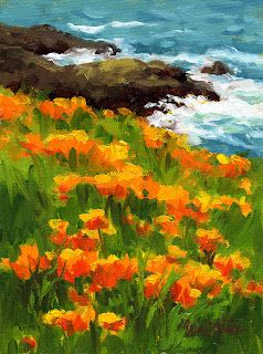 Flower Landscape Painting, Landscape Painting Easy, Painting Easy, Flower Landscape, Fine Art Gallery, Gold Flowers, Acrylic Paints, Painting Projects, Original Fine Art