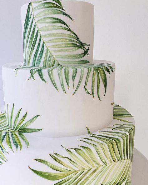 Tropical Wedding Centerpieces, Cake Styles, Tropical Wedding Cake, Tropical Wedding Theme, Tropical Glam, Tropical Wedding Inspiration, Boda Ideas, Beach Bridal Showers, Fiesta Tropical